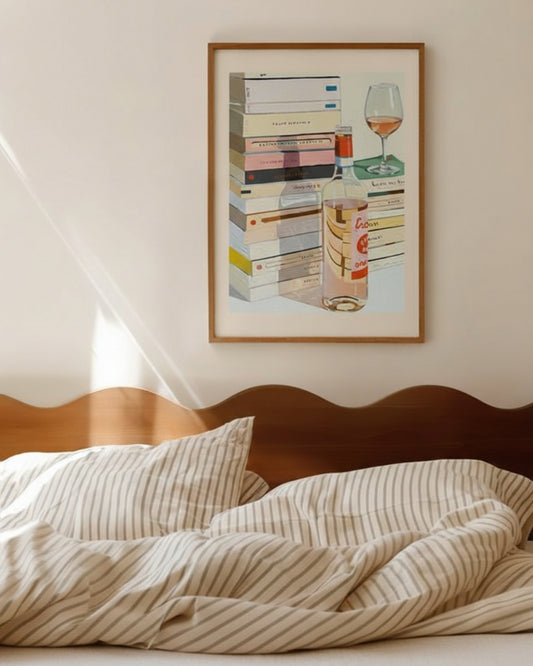 Books and Wines Poster
