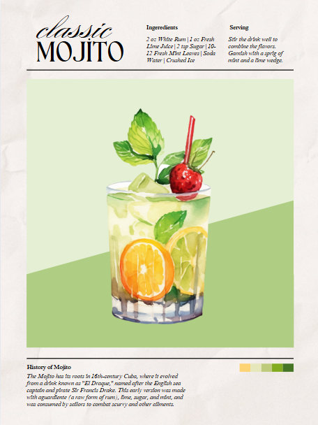 Classic Mojito Poster
