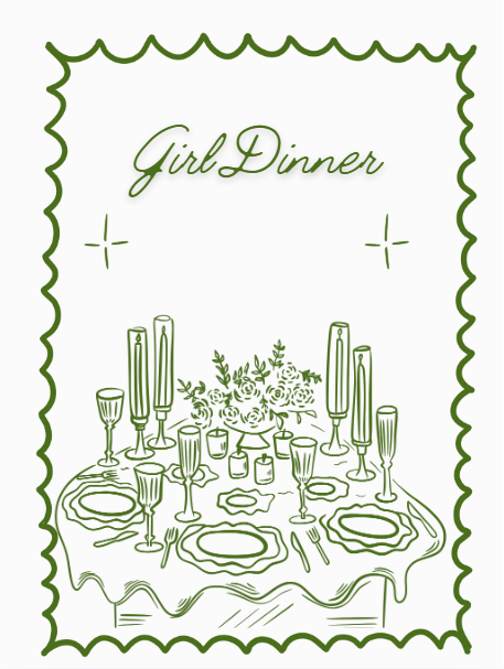Girl Dinner Poster