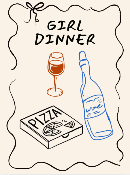Girl Dinner Poster