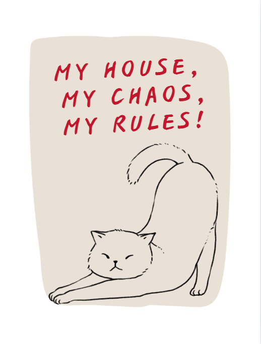 Cat Rules Poster