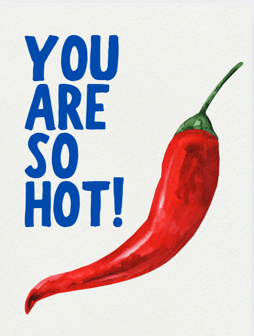 You Are So Hot Poster