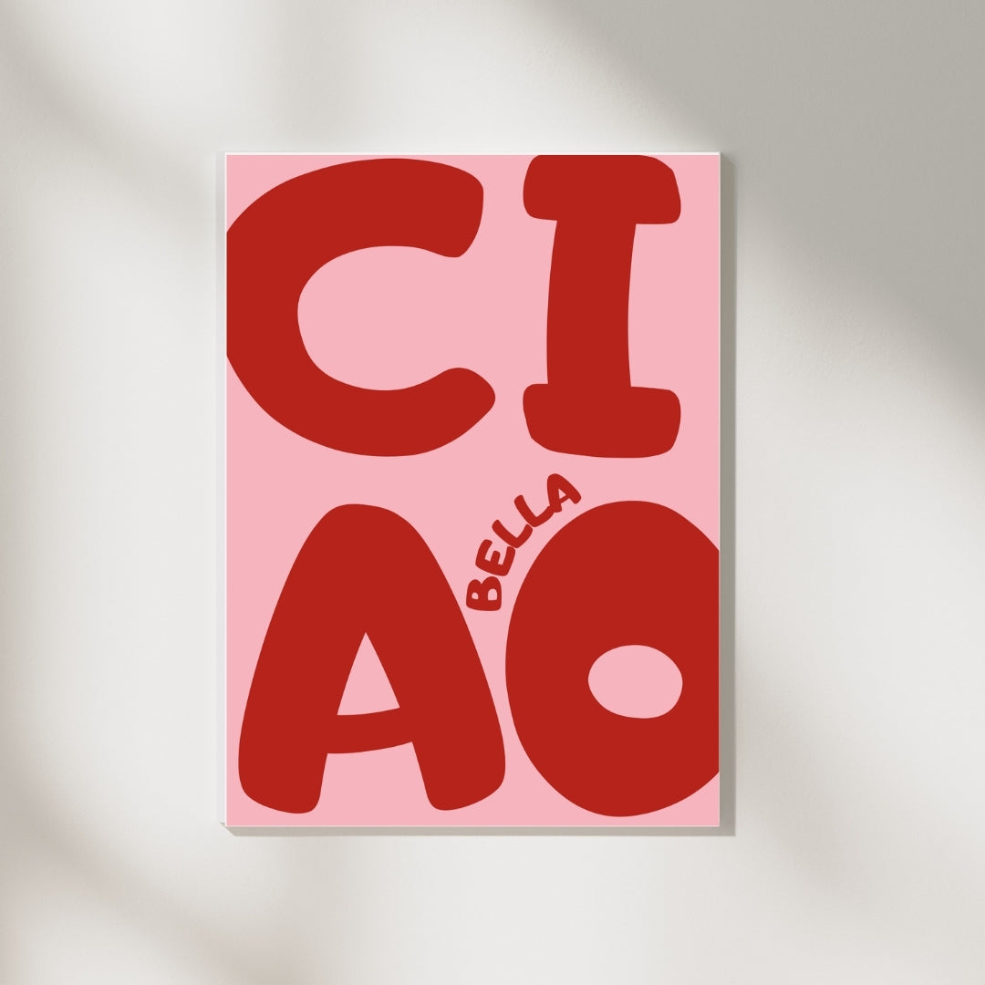 Ciao Bello Pembe Şıklık Posteri