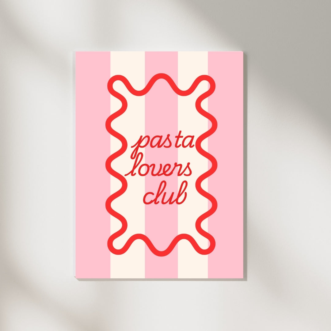 Pasta Lovers Club Poster