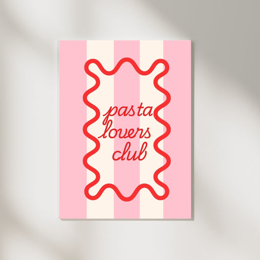 Pasta Lovers Club Poster