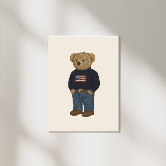 Gentleman Teddy Bear Poster