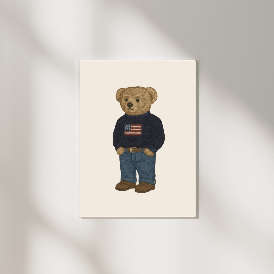 Gentleman Teddy Bear Poster