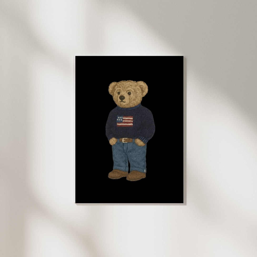 Gentleman Teddy Bear Poster