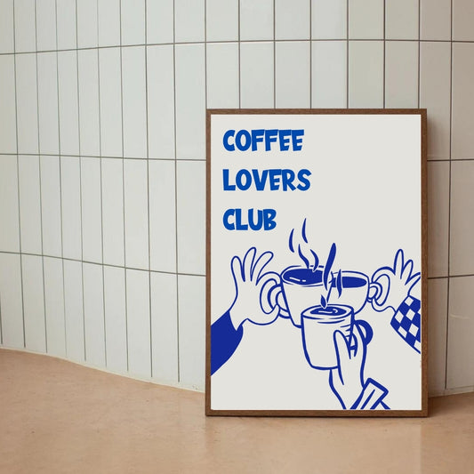 Coffee Lovers Club – Dijital Poster Baskı